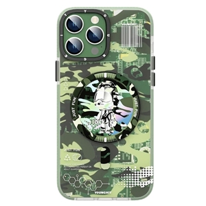 قاب YOUNGKIT یانگ کیت Camouflage Circuit Strong Anti-Drop Impact Series Green مناسب برای Apple iPhone 14 Pro