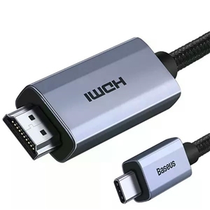 کابل تبدیل تایپ سی به اچ دی ام آی 3 متری بیسوس Baseus WKGQ010201 adapter cable USB Type C to HDMI 2.0