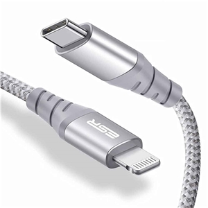 کابل USB-C به لایتنینگ برند ESR دارای MFI و شارژ طول 1 متر
