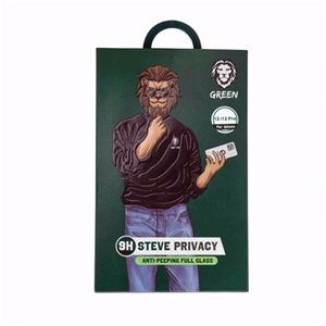 محافظ صفحه نمایش گرین کد Steve Privacy مناسب برای گوشی موبایل اپل iPhone 12