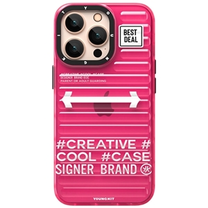قاب YOUNGKIT یانگکیت Pink Suitcase Design Firefly Trending Series مناسب برای Apple iPhone 13 Pro Max