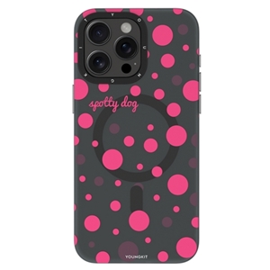 قاب YOUNGKIT یانگکیت Black Polka Dots Magsafe Series مناسب برای Apple iPhone 15 Pro
