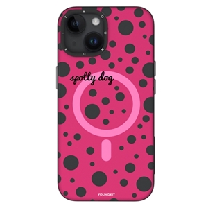 قاب YOUNGKIT یانگکیت سرخابی Polka Dots Magsafe Series مناسب برای Apple iPhone 15