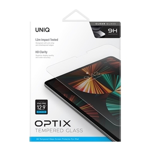 محافظ صفحه نمایش یونیک برای آیپد پرو 12.9 نسل 3 تا 5 مدلUNIQ OPTIX CLEAR IPAD PRO 12.9 (3-5TH GEN)