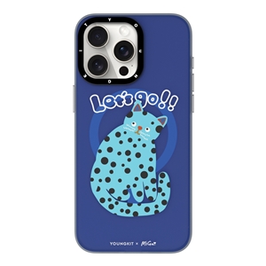 قاب YOUNGKIT یانگکیت Blue Polka Dot Cat Magsafe Series مناسب برای Apple iPhone 13 Pro