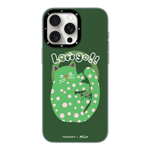 قاب YOUNGKIT یانگکیت Green Polka Dot Cat Magsafe Series مناسب برای Apple iPhone 15 Pro