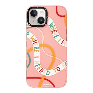 قاب YOUNGKIT یانگکیت Pink Blushing Ginger Series Apple iphone مناسب برای Apple iPhone 14