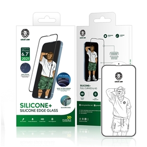 محافظ صفحه نمایش دور سیلیکونی گرین Green مناسب برای Apple iPhone 13 Pro