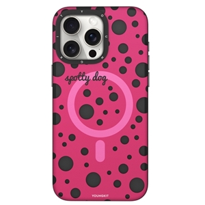 قاب YOUNGKIT یانگکیت سرخابی Polka Dots Magsafe Series مناسب برای Apple iPhone 13 Pro