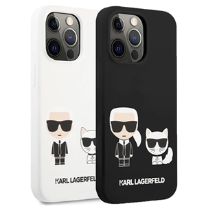 قاب Karl Lagerfeld کارل لاگرفلد سیلیکونی اورجینال مدل Karl & Cat مناسب برای Apple iPhone 13 Pro Max