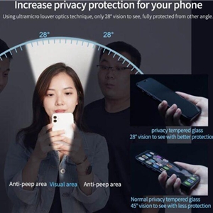 محافظ صفحه نمایش حریم شخصی بوف مدل Pry مناسب برای گوشی موبایل اپل iPhone 14 Pro Max