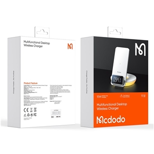استند شارژر و چراغ خواب برند مک دودو MCDODO CH-1610 Multifunction Wireless Charger 4 in 1