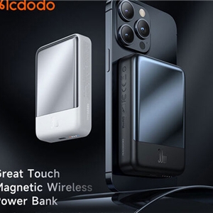 پاوربانک وایرلس مگنتی 30 وات 10000 مک دودو Mcdodo Good Touch Magnetic Wireless Power Bank MC-593