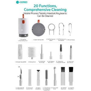 کیت نظافت دستگاه‌های الکترونیکی کوتتسی Coteci Multifunctional 20in1 Cleaning Kit 75003
