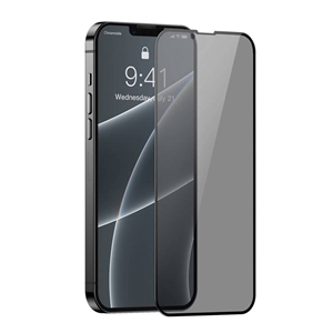 پک 2تایی گلس حریم شخصی تمام صفحه آیفون Apple iPhone 13 Pro Baseus Crack Resistant SGQP020401
