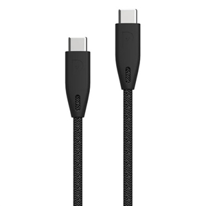 کابل دو سر تایپ سی 100 وات پاورولوژی Powerology Braided USB-C To USB-C Data Cable PBCC2BK