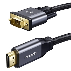 کابل اچ‌دی‌ام‌آی به وی‌جی‌آی 2 متری مک‌دودو MCDODO HDMI TO VGA 4K Adapter Cable Audio Video CA-7770
