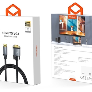 کابل اچ‌دی‌ام‌آی به وی‌جی‌آی 2 متری مک‌دودو MCDODO HDMI TO VGA 4K Adapter Cable Audio Video CA-7770