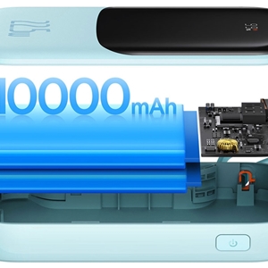 پاوربانک شارژر سریع 22.5 وات تایپ‌سی به همراه کابل تایپ‌سی 0.5 متری 10000 بیسوس Baseus Qpow Pro Fast Charge Power Bank PPQD020101