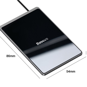 شارژر وایرلس مینی بیسوس مدل Card Ultra-thin Wireless Charger WX01B-01