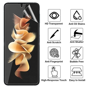 محافظ صفحه نمایش بوف مدل Hydrogel مناسب برای گوشی موبایل سامسونگ Galaxy Z Flip 5 به همراه محافظ پشت گوشی