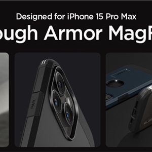 قاب آیفون 15 پرو مکس اسپیگن Spigen Tough Armor (MagFit) for iPhone 15 Pro Max