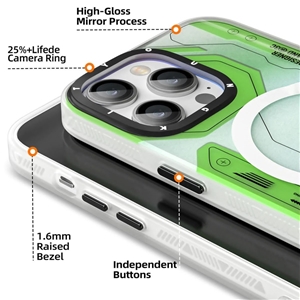 قاب YOUNGKIT یانگ کیت Apple iphone 13 Pro Max Metaverse Green Strong Anti-Drop Impact Series