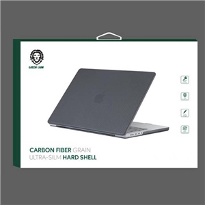 کاور گرین لاین مدل Carbon Fiber Hard Shell مناسب برای لپ تاپ اپل مک بوک پرو 2021 14 اینچی