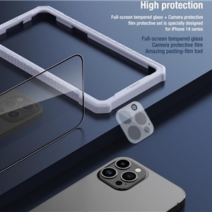 محافظ صفحه نمایش نیلکین مدل Amazing 2-in-1 HD مناسب برای گوشی موبایل اپل iPhone 14 Pro Max به همراه محافظ لنز دوربین