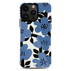 قاب KAJSA کجسا  Blue Floral Collection Series مناسب برای Apple iPhone 14 Pro Max