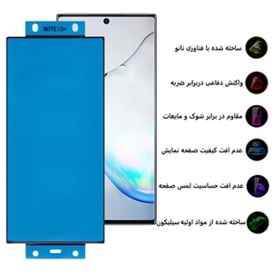 محافظ صفحه نمایش بوف مدل New Silicone مناسب برای گوشی موبایل سامسونگ Galaxy Note 10 Plus