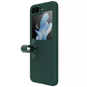 کاور نیلکین مدل Flex Flip Finger Strap Liquid Silicone مناسب برای گوشی موبایل سامسونگ Galaxy Z Flip5/W24 Flip
