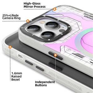 قاب YOUNGKIT یانگ کیت Apple iPhone 12 Pro Max Metaverse Silver Strong Anti-Drop Impact Series