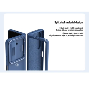 کاور نیلکین مدل CamShield Silky Silicon Bracket مناسب برای گوشی موبایل سامسونگ Galaxy Z Fold 5/W24