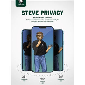 محافظ صفحه نمایش حریم شخصی گرین مدل Steve-Privacy مناسب برای گوشی موبایل اپل iPhone 11 / XR