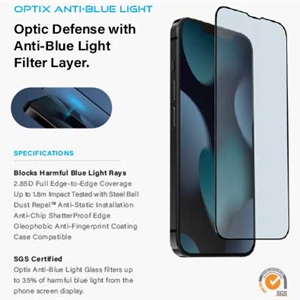 گلس آنتی بلوری یونیک مدل UNIQ OPTIX ANTI-BLUE LIGHT iPhone مناسب برای Apple iPhone 14