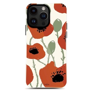 قاب KAJSA کجسا  Red Floral Collection Series مناسب برای Apple iPhone 14 Pro Max