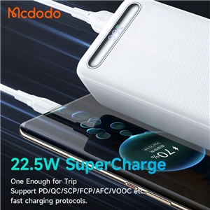پاوربانک 22.5 وات ظرفیت 30000 مک دودو مدل MCDODO MC-391 بهمراه کابل شارژ