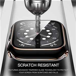 گارد و محافظ صفحه نمایش جیتک برای اپل واچ 45 مدل G-TECH Luxury WATCH 7/8 CASE