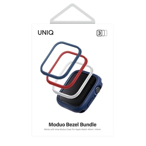 بامپر مخصوص گارد اپل واچ یونیک مدل Moduo | Uniq Moduo 3-in-1 PC Bezel Protector Bundle 45/44mm