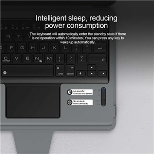کیف کلاسوری کیبورد دار نیلکین مدل Bumper Combo Keyboard مناسب برای تبلت اپل  iPad Pro 11 (2020) iPad Pro 11 (2021) iPad Pro 11 (2022)