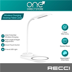 چراغ و شارژر وایرلس رومیزی رسی RECCI Desktop Wireless Charging Lamp RLS-L08