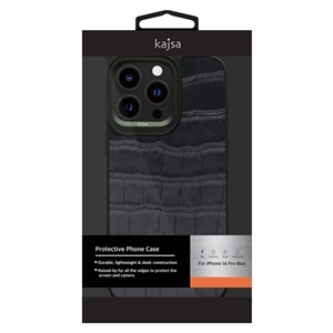 قاب برند کجسا Kajsa مدل Croco Pattern Leather مناسب برای Apple iPhone 14 Pro Max