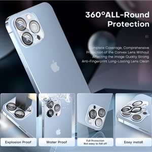 محافظ لنز دوربین بوف مدل 3D Clear-G مناسب برای گوشی موبایل اپل Iphone 13 Pro