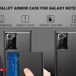 قاب جیتک گلکسی نوت 20 اولترا مدل G-Tech Wallet Armor case Galaxy Note 20 Ultra