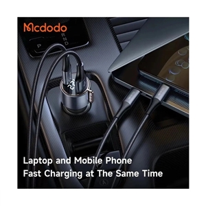 شارژر فندکی 2 پورت 75 وات مک دودو Mcdodo 75W USB-A & USB-C PD Car Charger CC-369