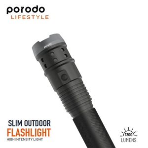 چراغ قوه پرودو Porodo Slim Outdoor Flashlight LS18WFL برد 200 متر