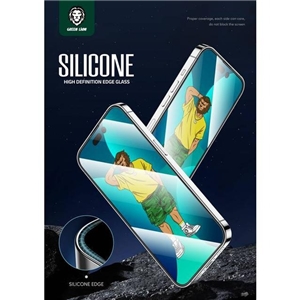 گلس دور سلیکیونی گرین لاین آیفون Green Lion 3D Silicone Plus High Definition مناسب برای Apple iPhone 14 Pro