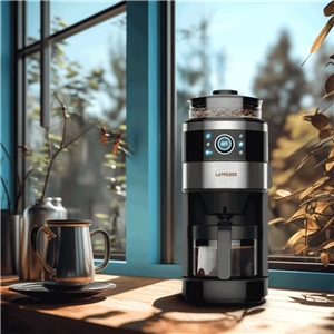 دستگاه قهوه‌ ساز و آسیاب قهوه لپرسو LePresso Bean Grinder LP6DCMBK ظرفیت 750 میلی لیتر