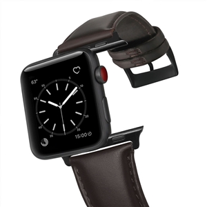 بند چرم طبیعی اپل واچ جیتک مدل G-Tech Leather Classic Band For Apple Watch 44/45/49mm